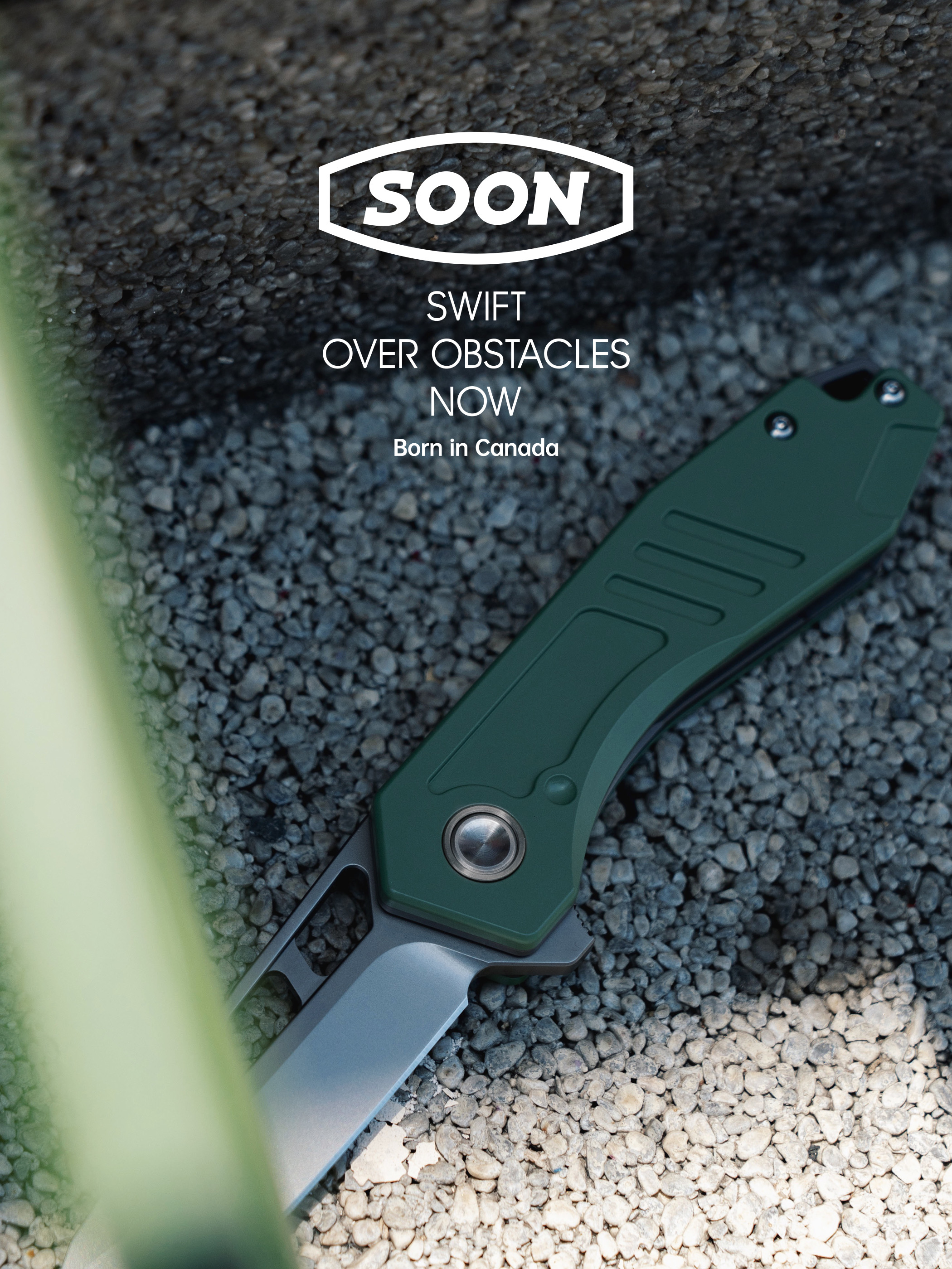 SOON green knife in the field